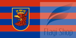 Flaga miasta Szczecin - na zamówienie 110x70 Szczecina   