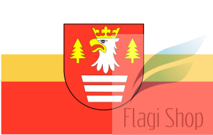 Flaga Powiat suski - na zamówienie 110x70Powiatu suskiego
