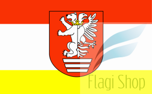 Flaga Powiat biłgorajski - na zamówienie 110x70 Powiatu biłgorajskiego