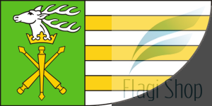 Flaga Powiat janowski - na zamówienie 150x90 Powiatu janowskiego