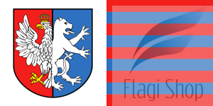 Flaga Powiat lubartowski - na zamówienie 150x90 Powiatu lubartowskiego