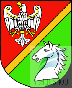 Flaga Powiat koniński - na zamówienie 110x70 Powiatu konińskiego