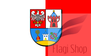 Flaga Powiat kościański - na zamówienie 110x70 Powiatu kościańskiego