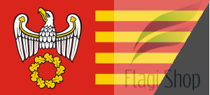 Flaga Powiat pilski - na zamówienie 110x70 Powiatu pilskiego