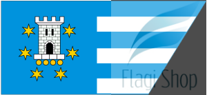 Flaga Powiat pleszewski - na zamówienie 150x90 Powiatu pleszewskiego