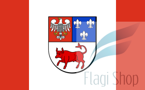 Flaga Powiat turecki - na zamówienie 110x70 Powiatu tureckiego