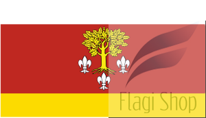 Flaga Powiat poddębicki - na zamówienie 150x90