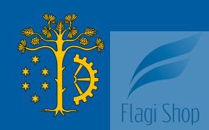 Flaga Powiat stalowowolski - na zamówienie 150x90 Powiatu stalowowolskiego