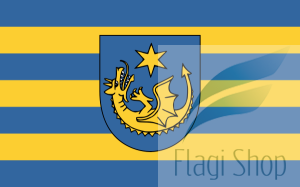 Flaga Powiat strzyżowski - na zamówienie 150x90 Powiatu strzyżowskiego