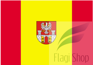 Flaga Powiat będziński - na zamówienie 150x90 Powiatu będzińskiego