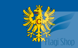 Flaga Powiat cieszyński - na zamówienie 110x70 Powiatu cieszyńskiego 