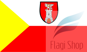 Flaga Powiat częstochowski - na zamówienie 150x90 Powiatu częstochowskiego