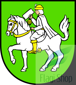 Flaga gminy Dzierzkowice - na zamówienie 150x90 Dzierzkowic